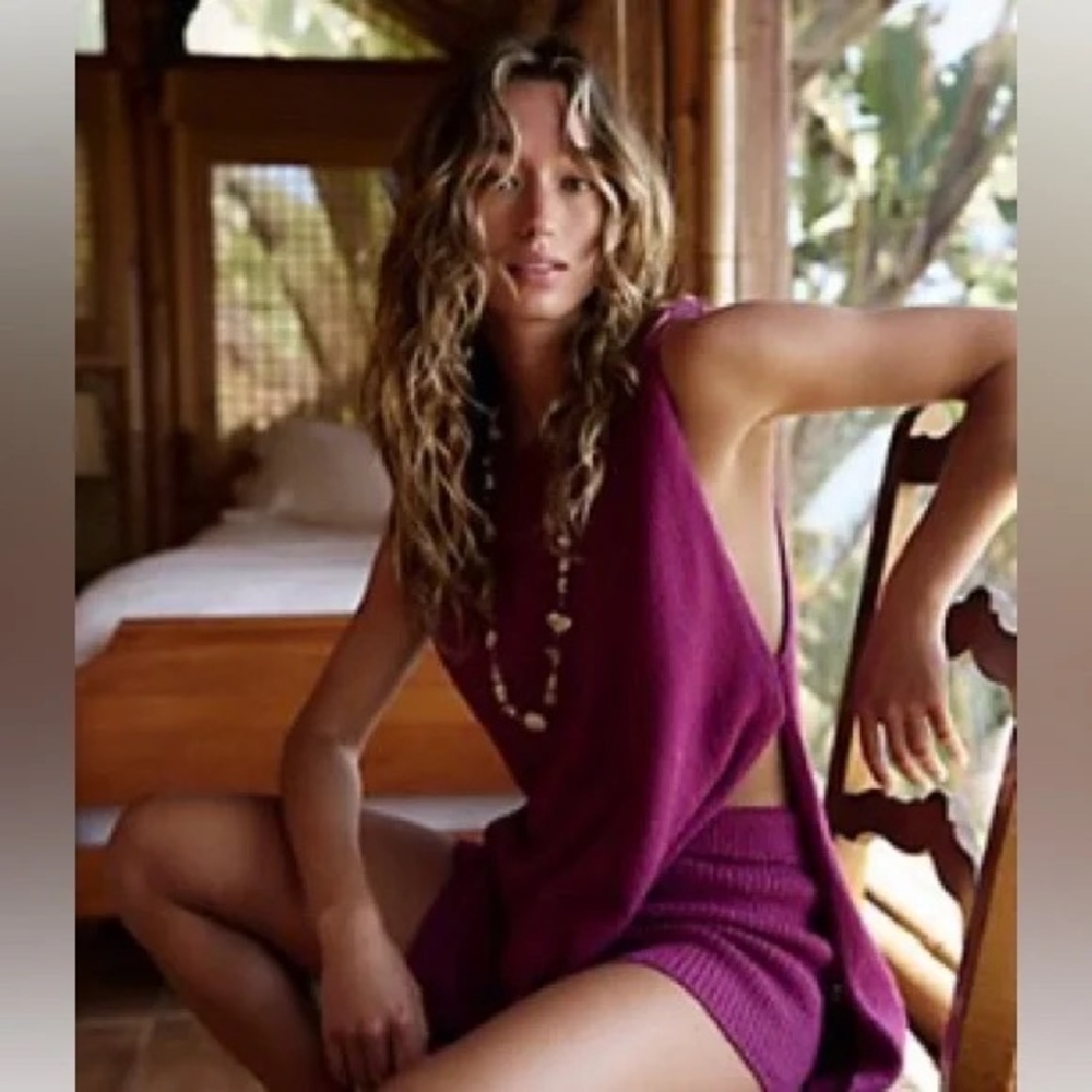 Free People Purple Knit Set